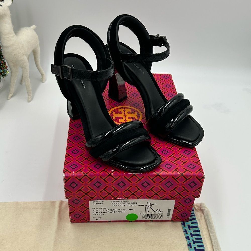 Women’s Tory  Burch Napa patent sandal 100 mm size 6
